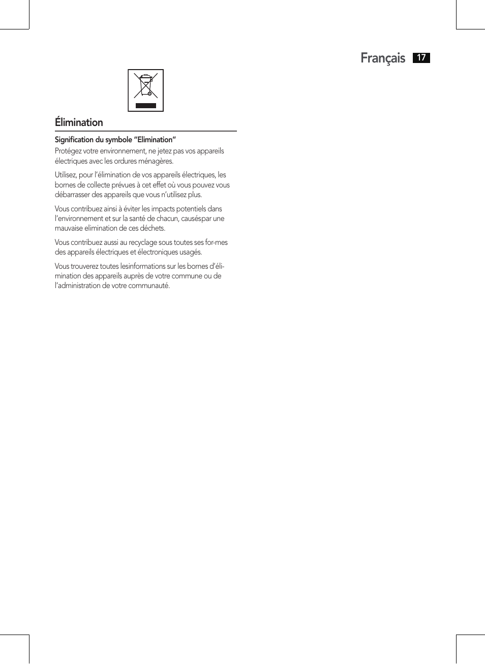 Français | AEG MM 5568 User Manual | Page 17 / 56