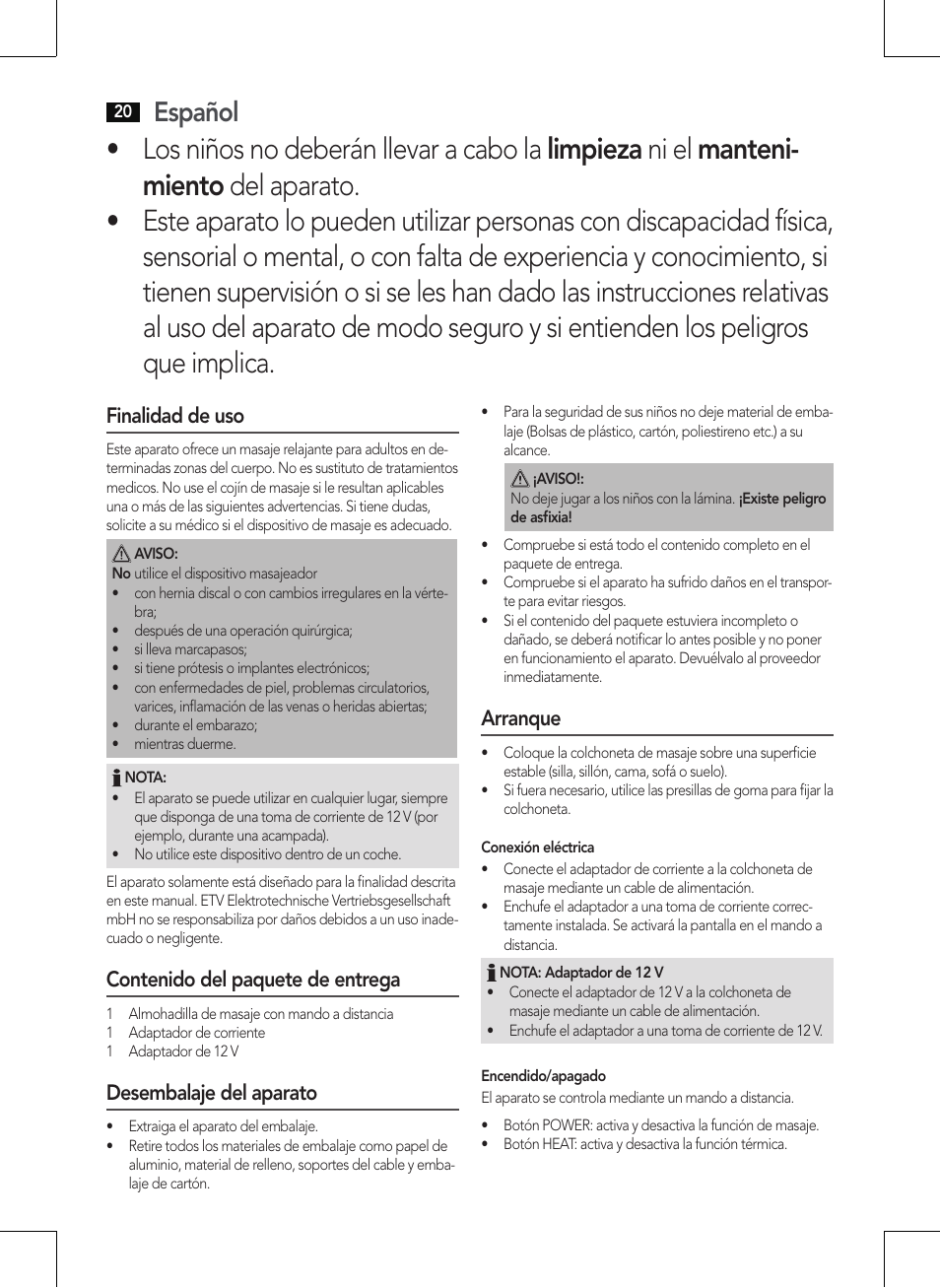 AEG MM 5568 User Manual | Page 20 / 56