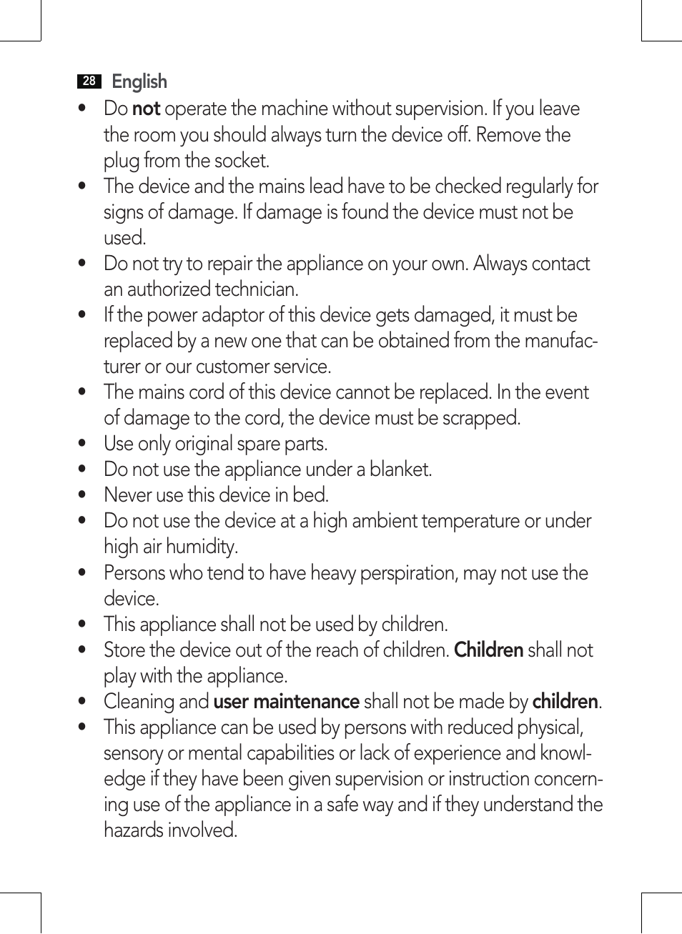 AEG MM 5568 User Manual | Page 28 / 56