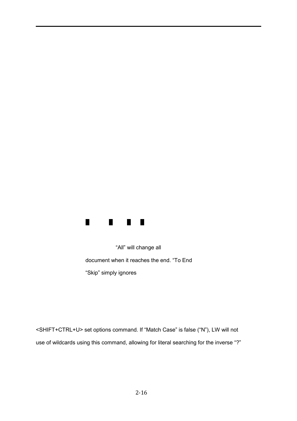 Finding and replacing text, Finding and replacing text -16, The last word 3.0 reference manual | Atari XL User Manual | Page 16 / 77