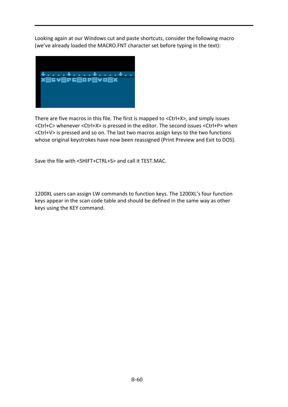 1200 xl keys, 1200 xl keys -60, The last word 3.0 reference manual | Atari XL User Manual | Page 60 / 77