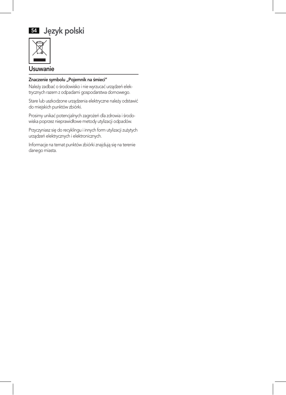 Język polski | AEG MC 4421 CD-MP3 N User Manual | Page 54 / 78