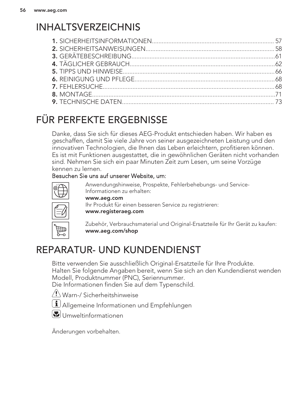 AEG HK854401XB User Manual | Page 56 / 76