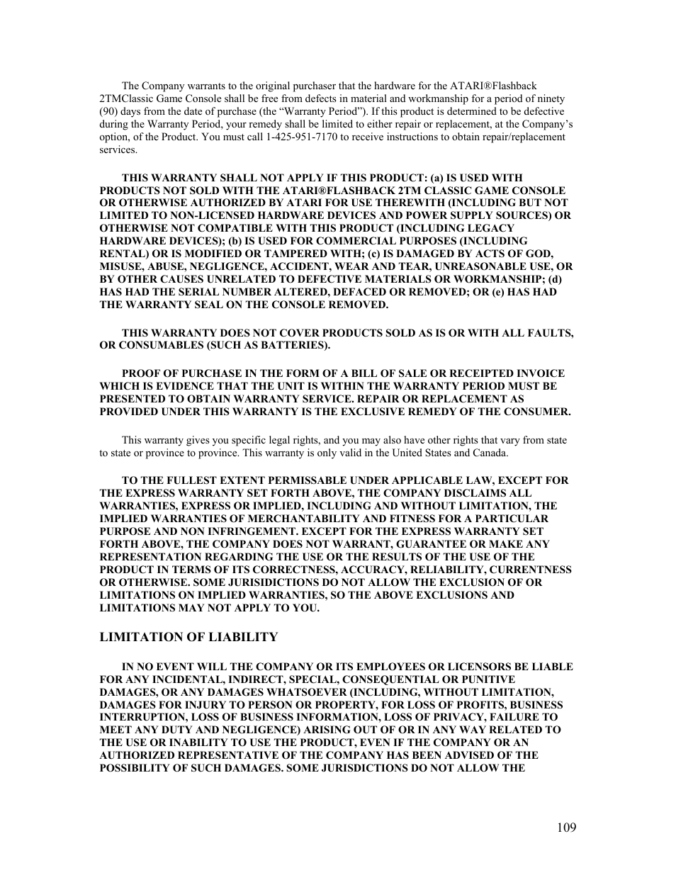Atari FLASHBACK2 CX-2600 User Manual | Page 109 / 110