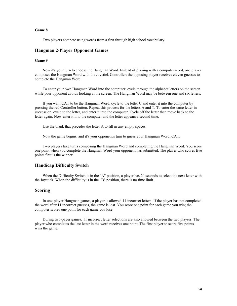 Atari FLASHBACK2 CX-2600 User Manual | Page 59 / 110