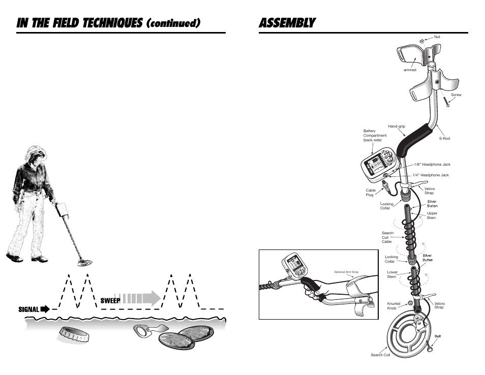 Assembly in the field techniques, Continued), Adjusting the arm rest | Tecnetics Alpha 2000 User Manual | Page 5 / 20