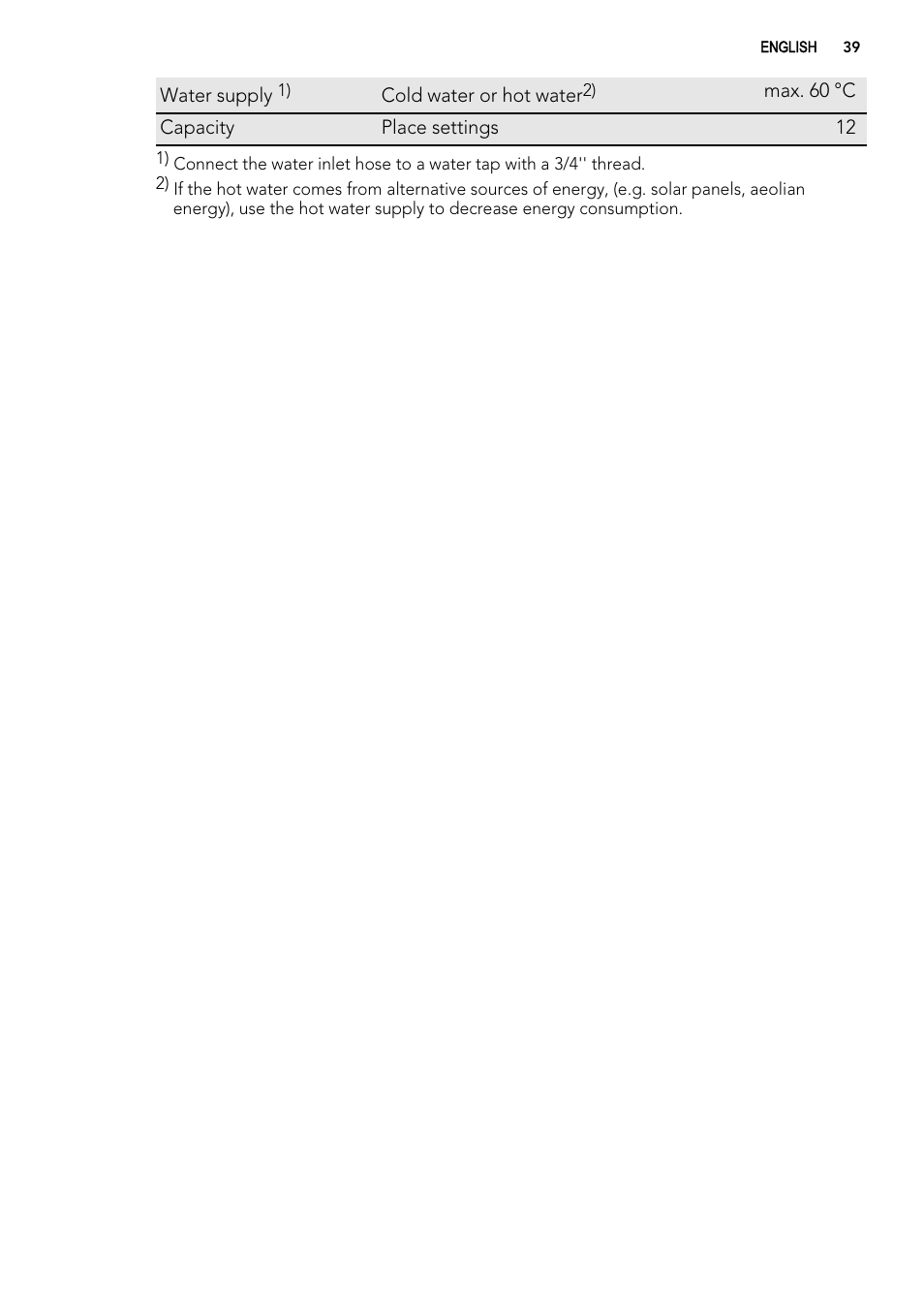 AEG F54030VI0 User Manual | Page 39 / 84