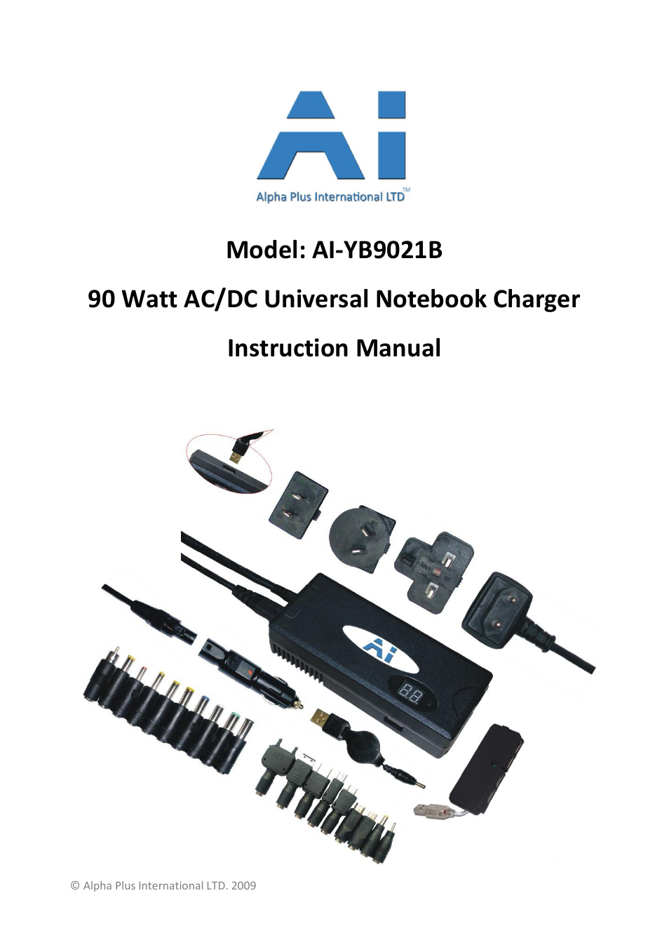 Alpha Plus International AI-YB9021B User Manual | 11 pages