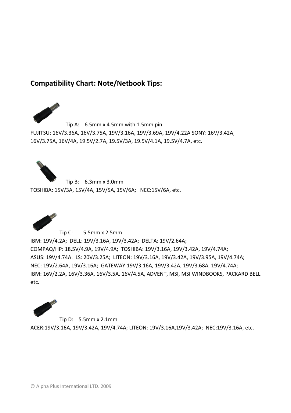 Alpha Plus International AI-YB9021B User Manual | Page 5 / 11