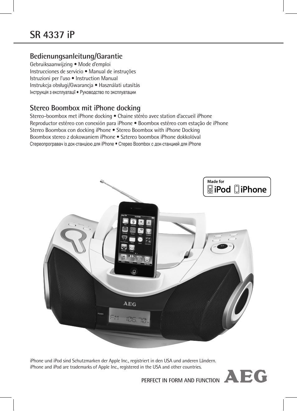 AEG SR 4337 iP User Manual | 86 pages