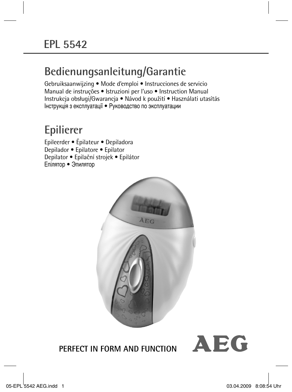 AEG EPL 5542 User Manual | 78 pages