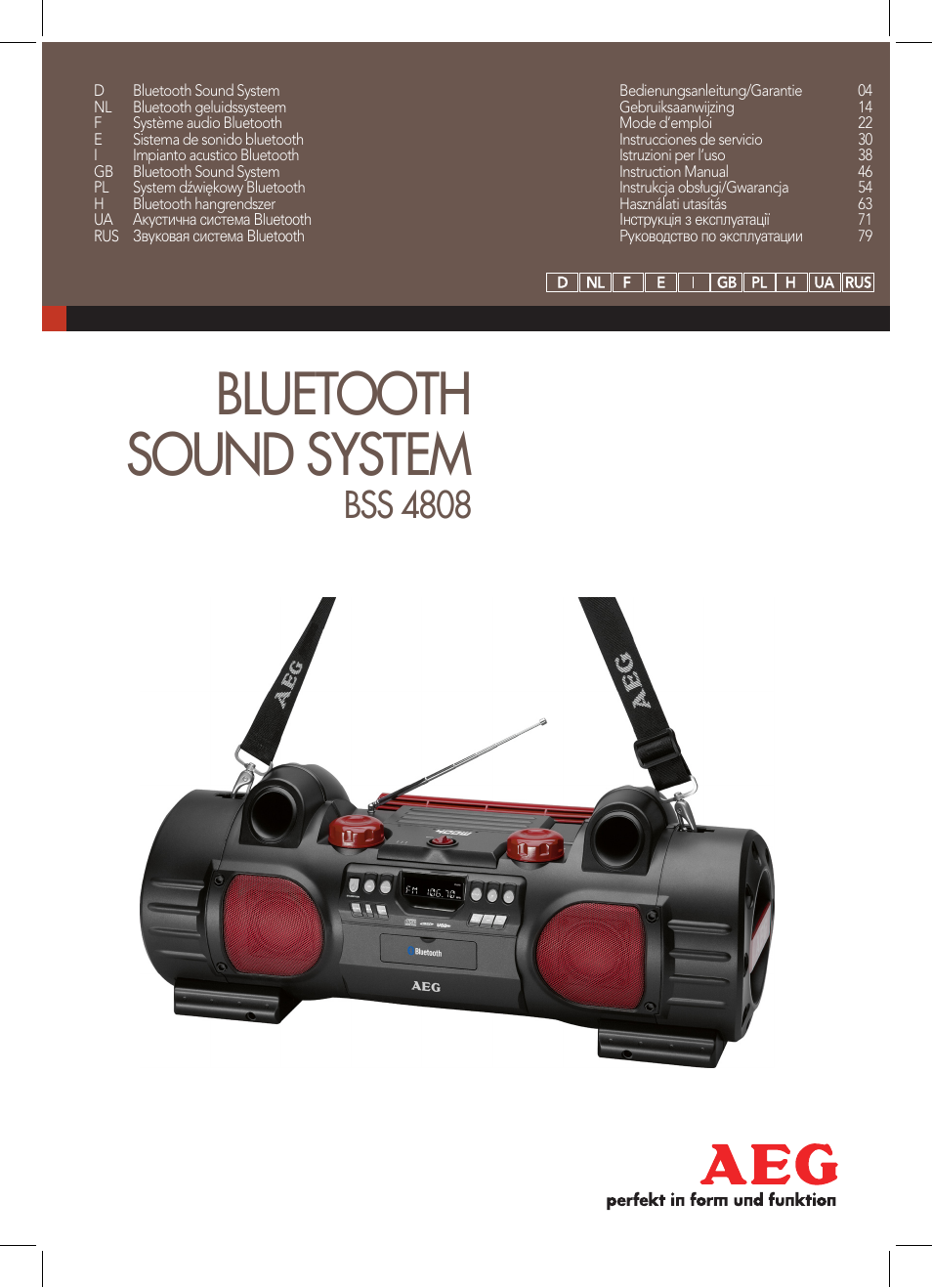 AEG BSS 4808 User Manual | 90 pages