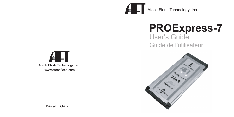 Atech Tech PROExpress-7 User Manual | 7 pages