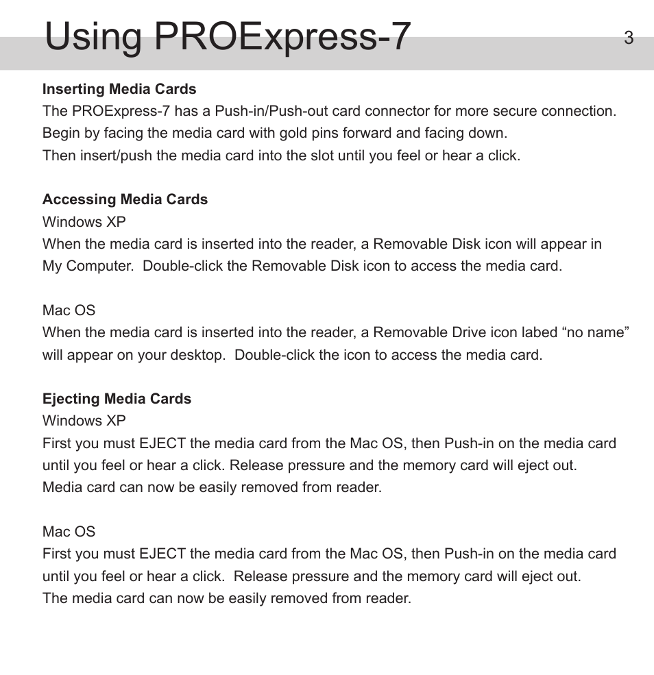 Using proexpress-7 | Atech Tech PROExpress-7 User Manual | Page 4 / 7
