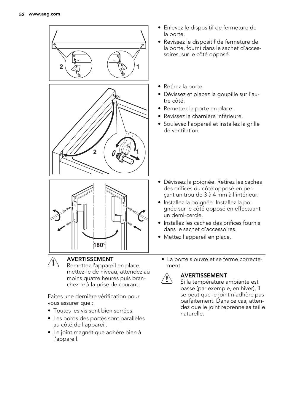 AEG A92700GNW0 User Manual | Page 52 / 76