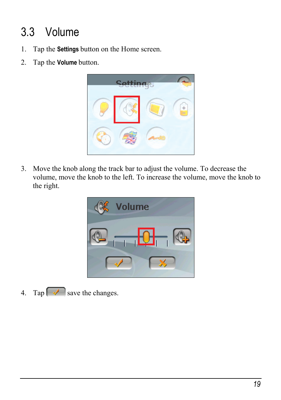 3 volume, Volume | Atech Tech Atech Mio C250 User Manual | Page 25 / 43
