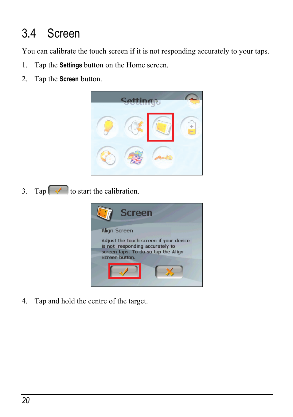 4 screen | Atech Tech Atech Mio C250 User Manual | Page 26 / 43