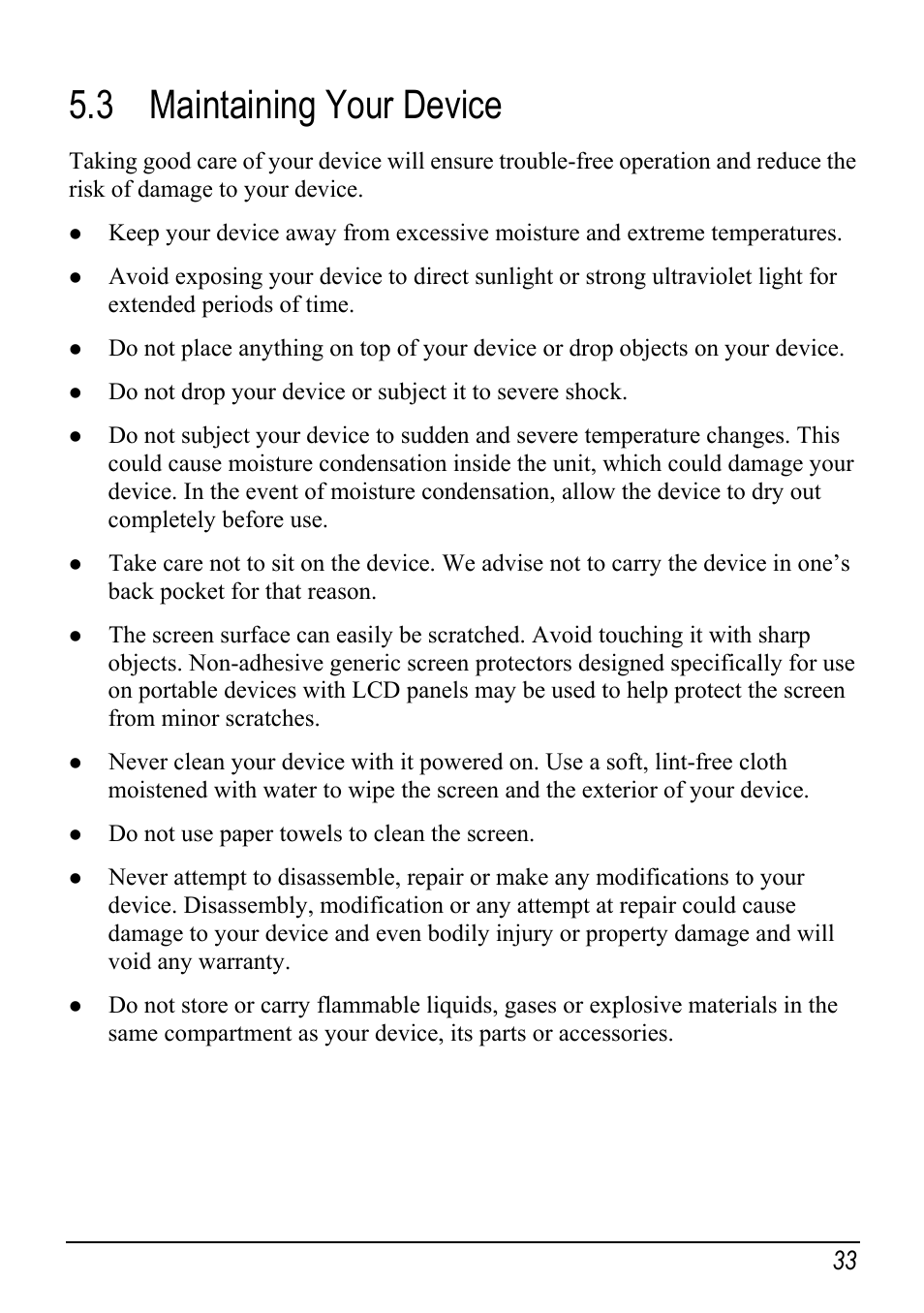 3 maintaining your device | Atech Tech Atech Mio C250 User Manual | Page 39 / 43