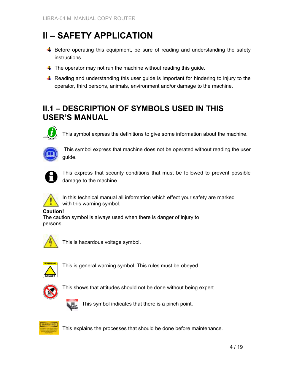 Ii – safety application | Atech Tech LIBRA-04 M User Manual | Page 4 / 19