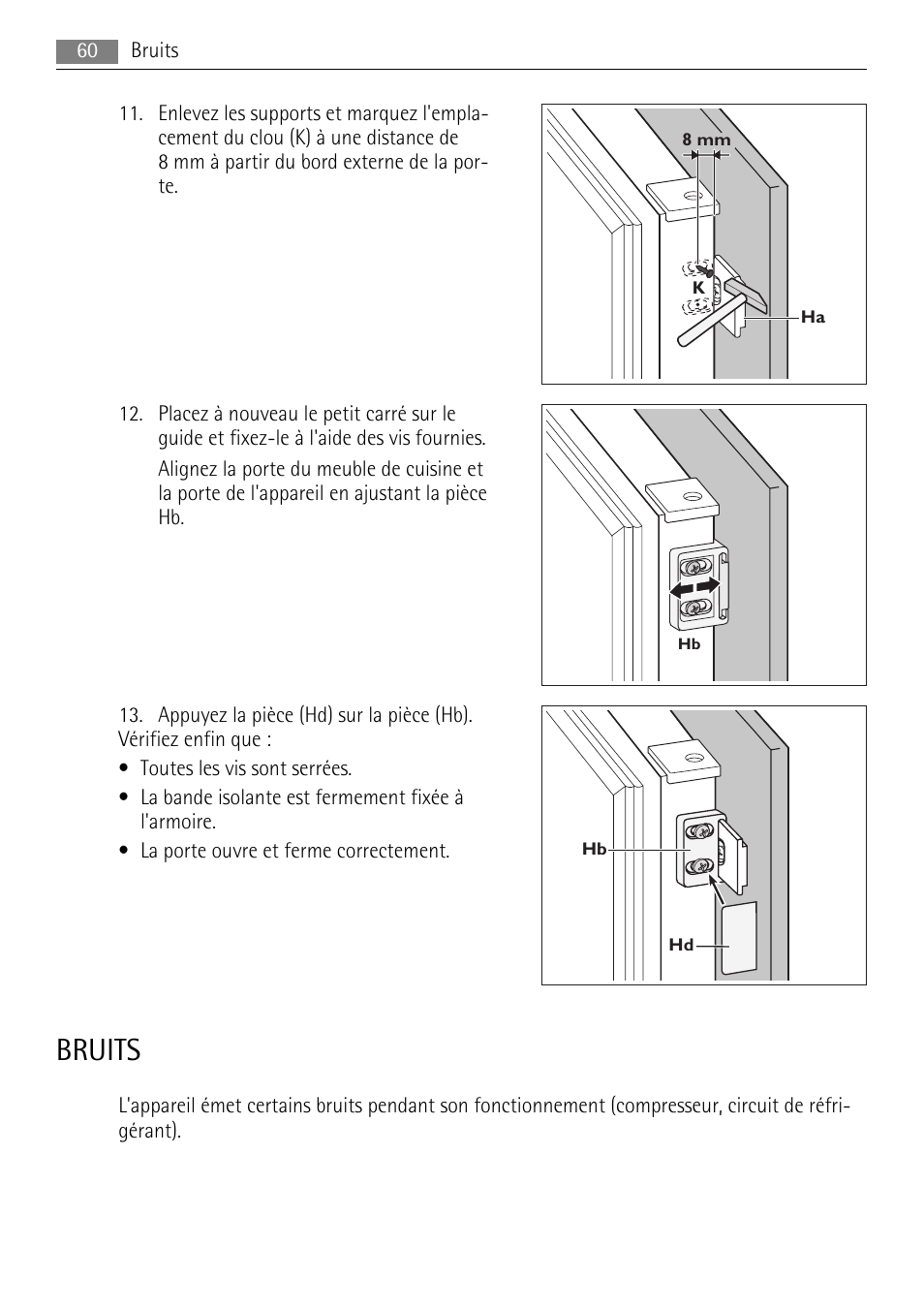 Bruits | AEG SKS51200F0 User Manual | Page 60 / 104