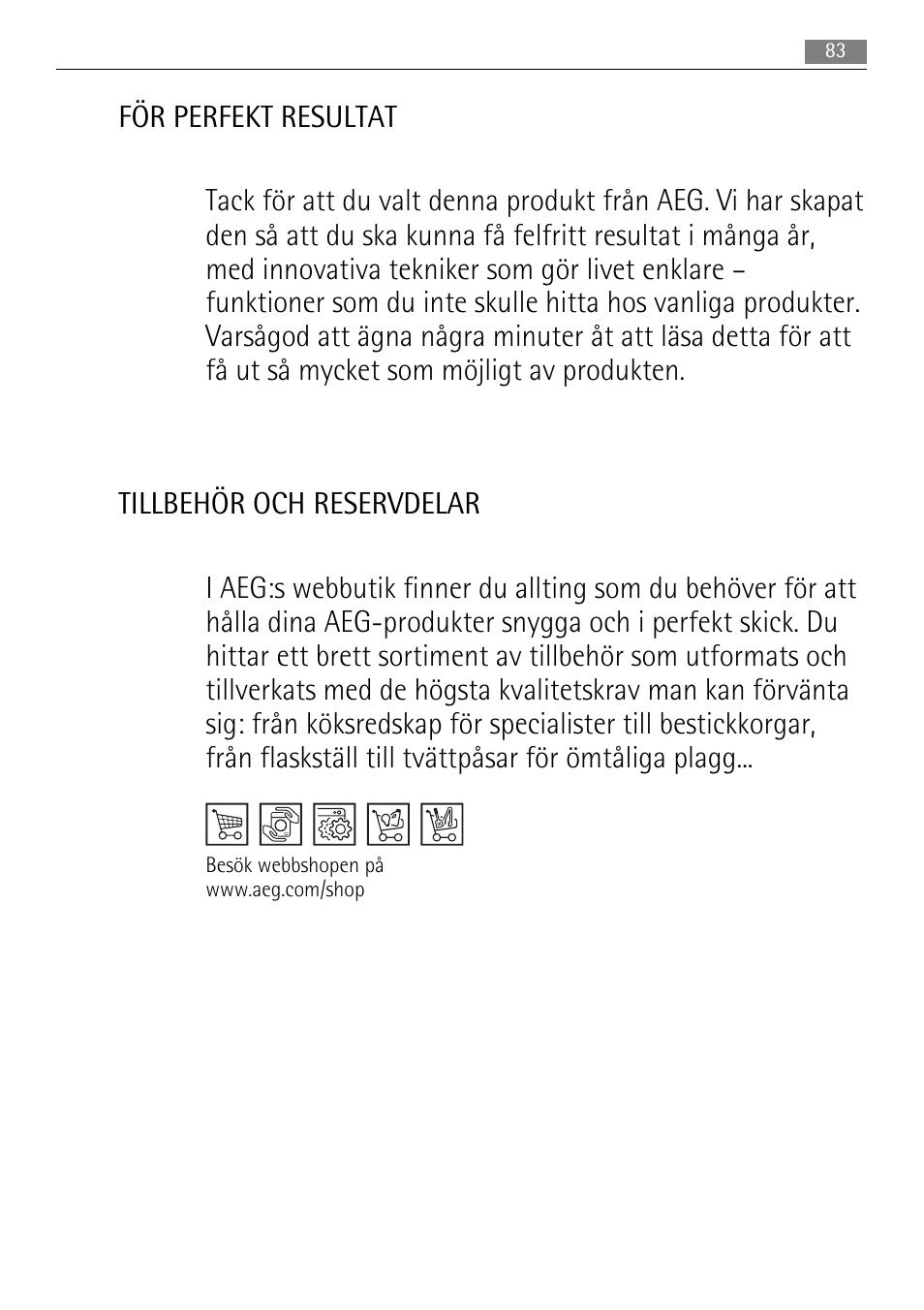 AEG SKS51200F0 User Manual | Page 83 / 104