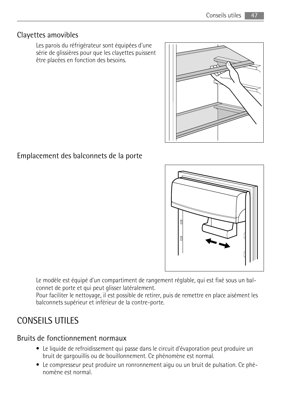 Conseils utiles | AEG SKS68840F1 User Manual | Page 47 / 76