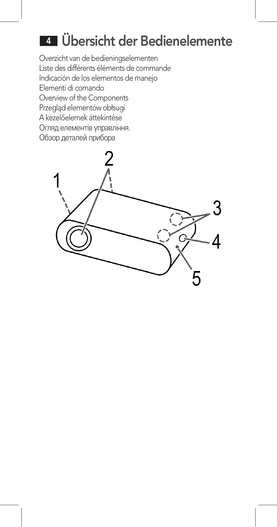 Übersicht der bedienelemente | AEG LBI 4719 User Manual | Page 4 / 70