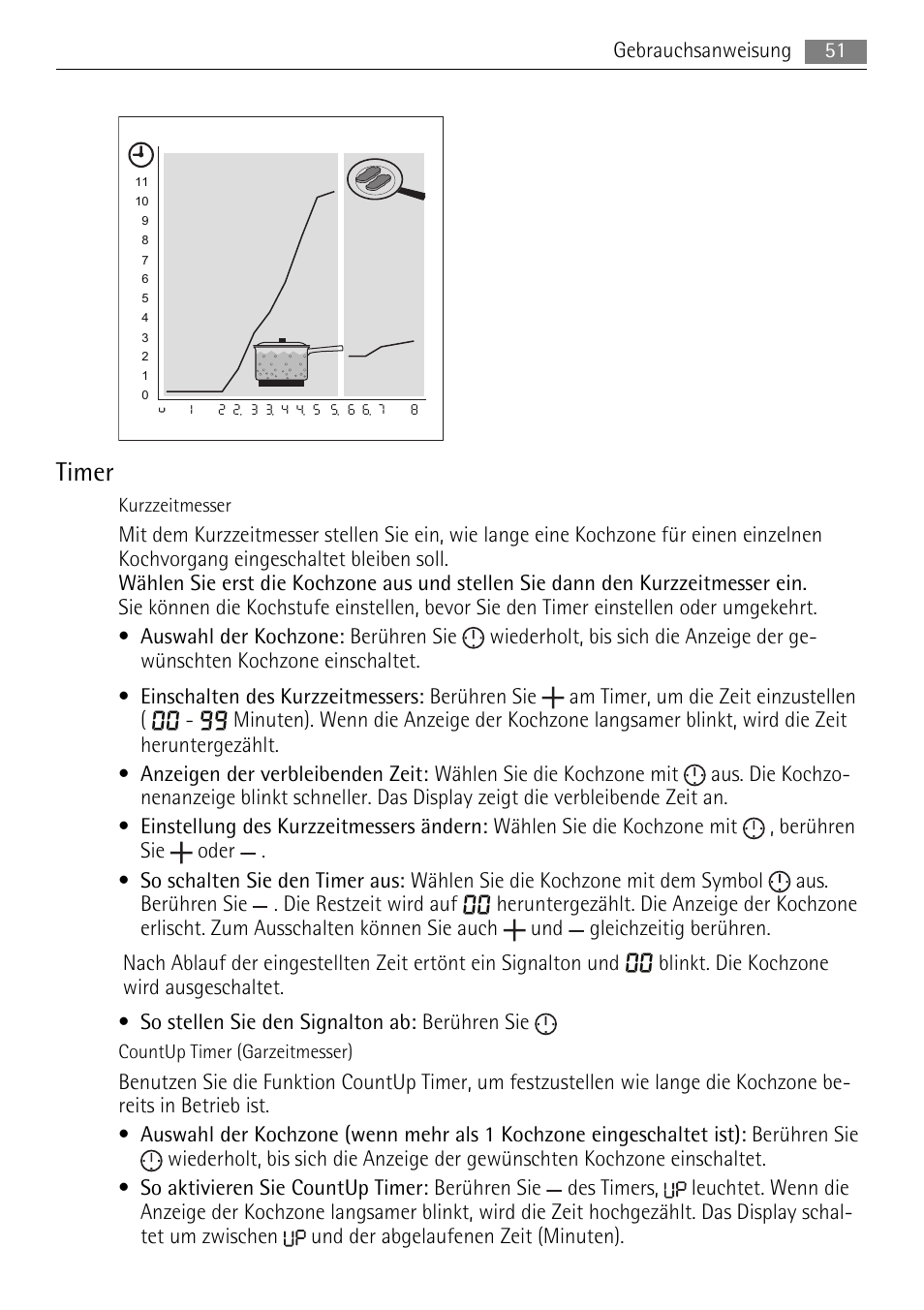Timer | AEG HE634079XB User Manual | Page 51 / 72