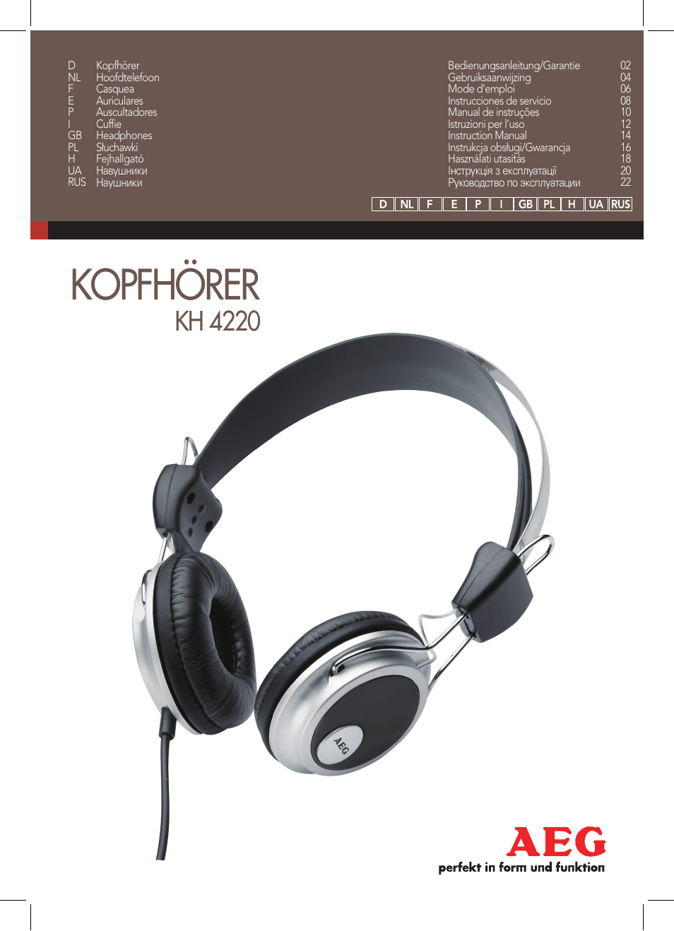 AEG KH 4220 User Manual | 24 pages