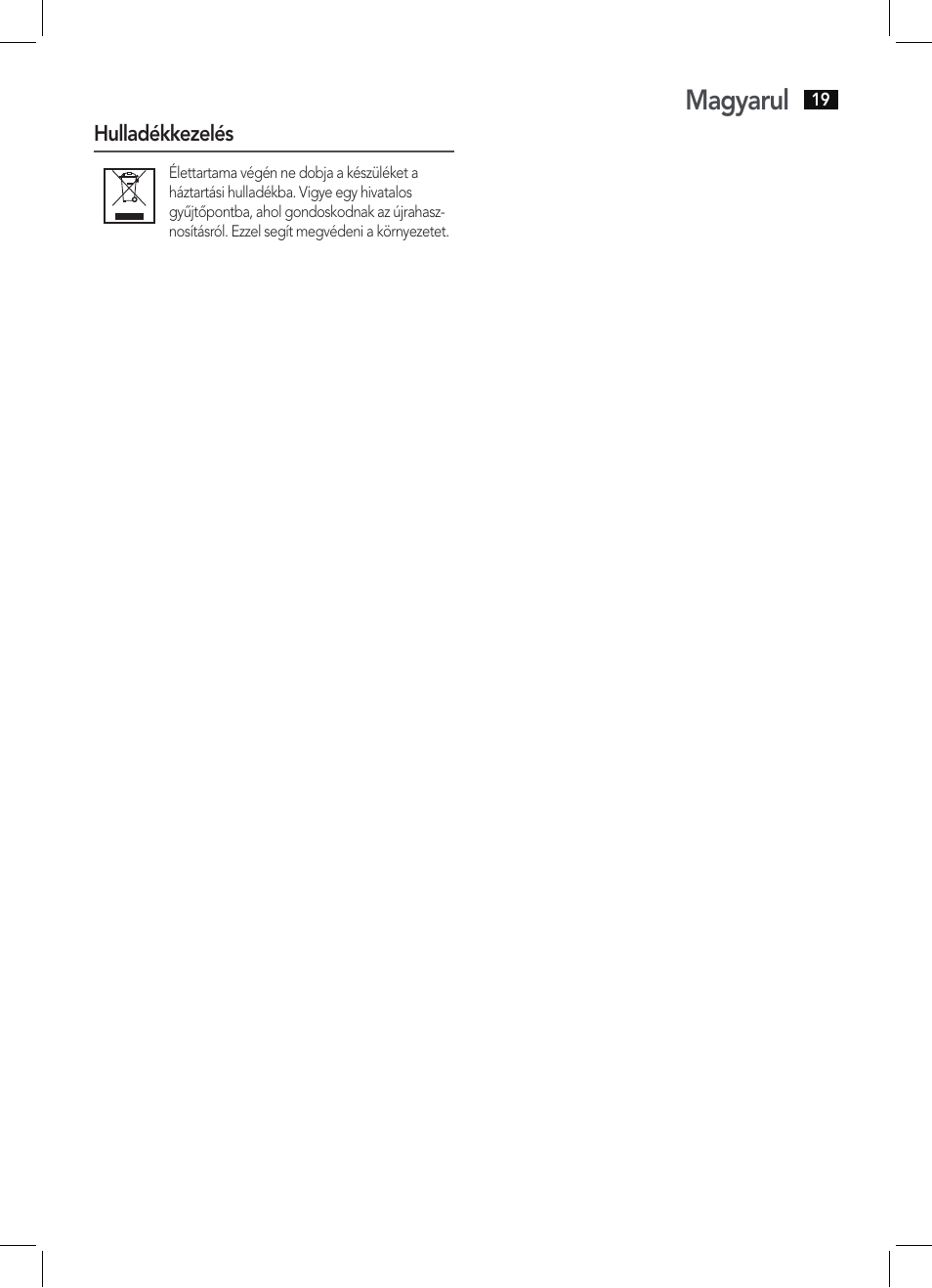 Magyarul | AEG KH 4220 User Manual | Page 19 / 24