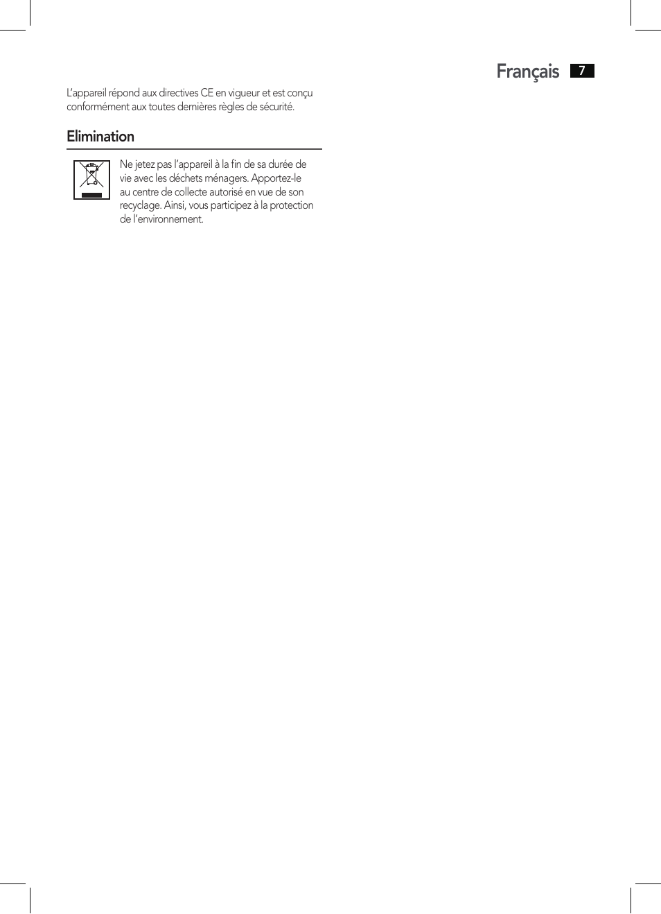 Français | AEG KH 4220 User Manual | Page 7 / 24