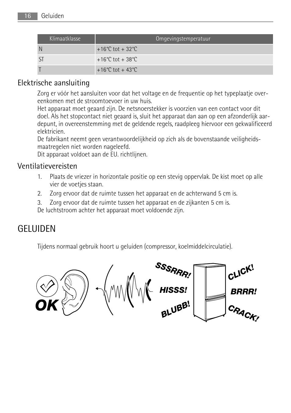 Geluiden | AEG A62300HLW0 User Manual | Page 16 / 72