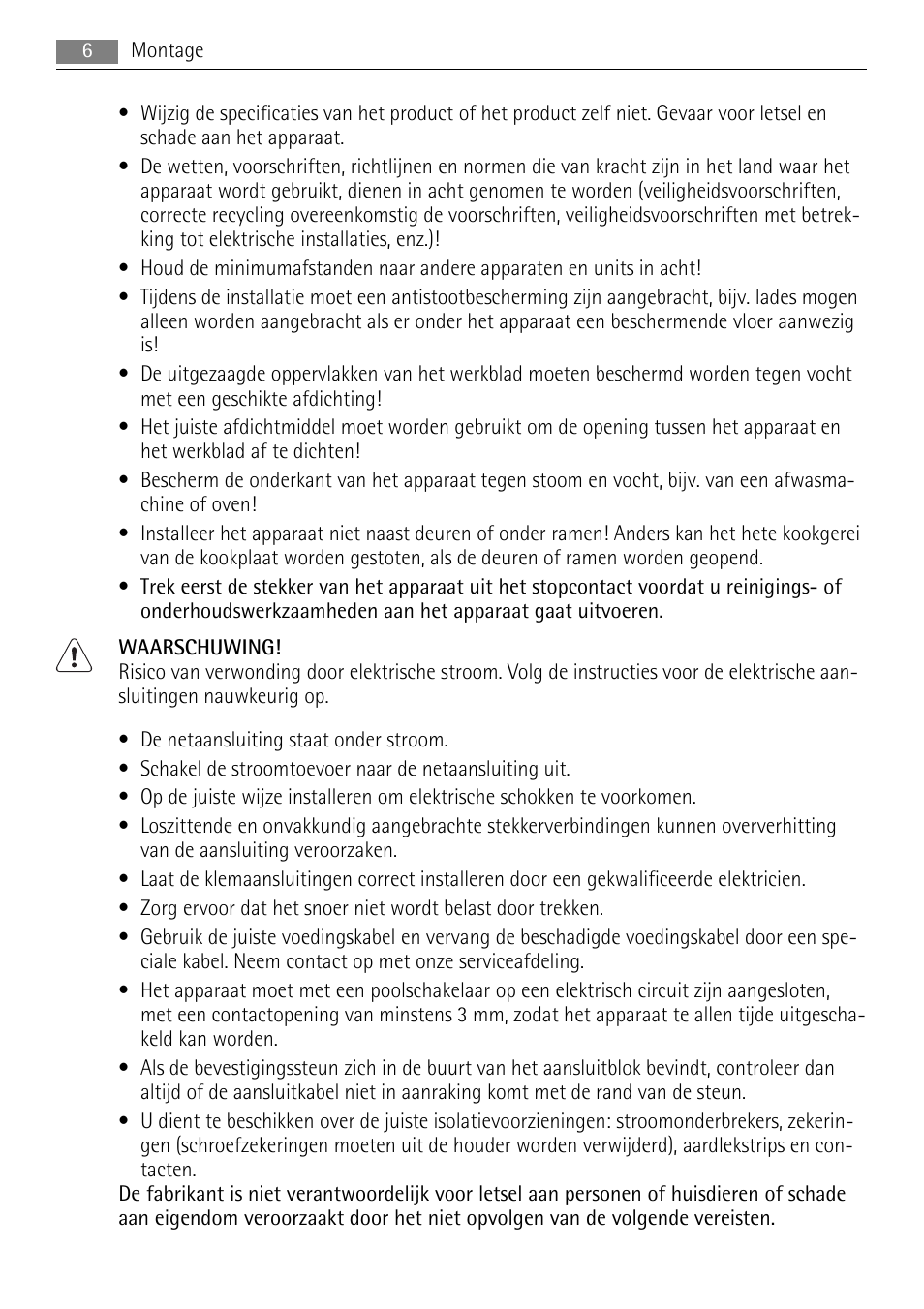 AEG HK312000H User Manual | Page 6 / 52