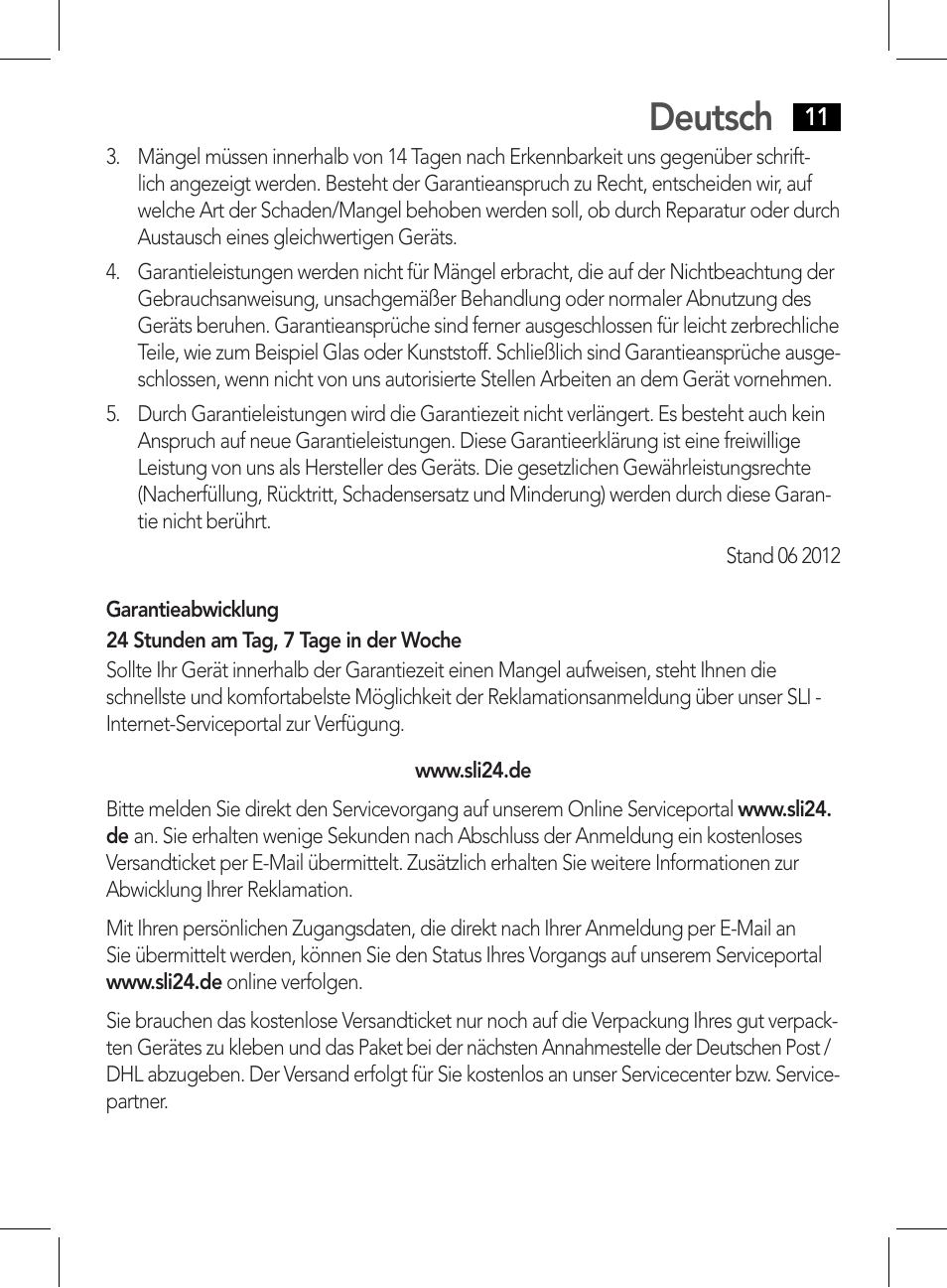 Deutsch | AEG HR 5626 User Manual | Page 11 / 86