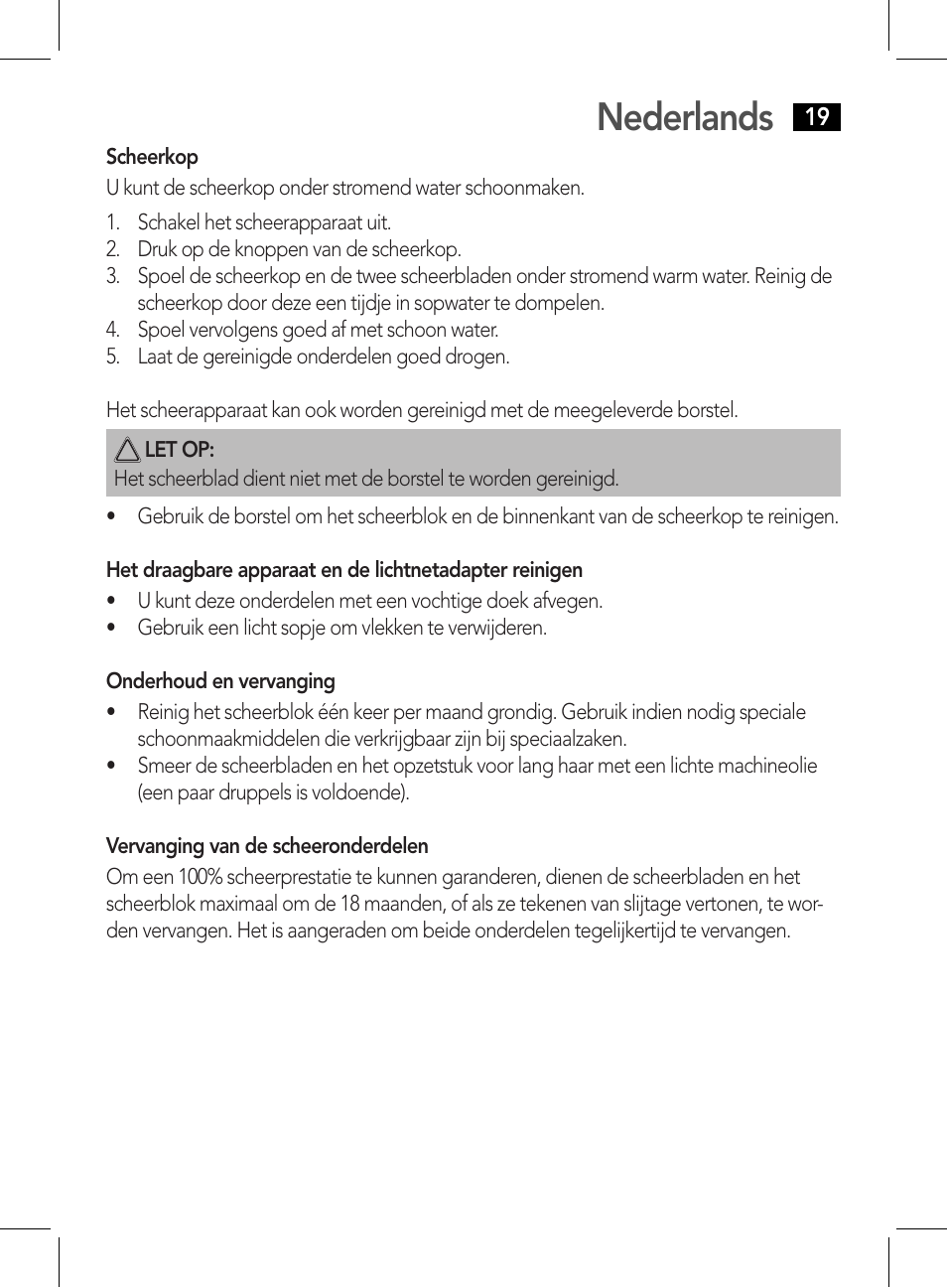 Nederlands | AEG HR 5626 User Manual | Page 19 / 86