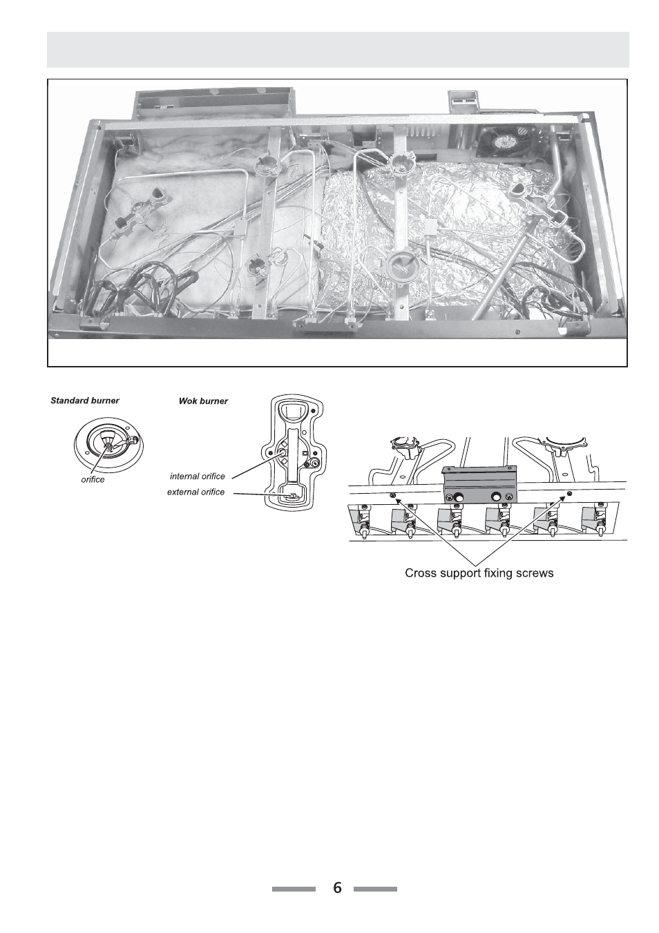 To change cooktop burner orifice, To change cooktop burner electrode, To remove or change a cooktop burner | Aga Ranges F104010-01 User Manual | Page 6 / 16