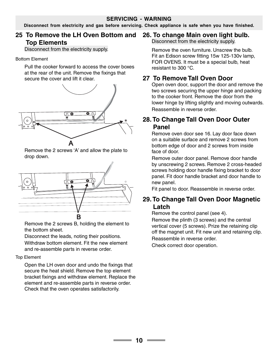 Aga Ranges LEGACY 36 F104650-01 User Manual | Page 10 / 16
