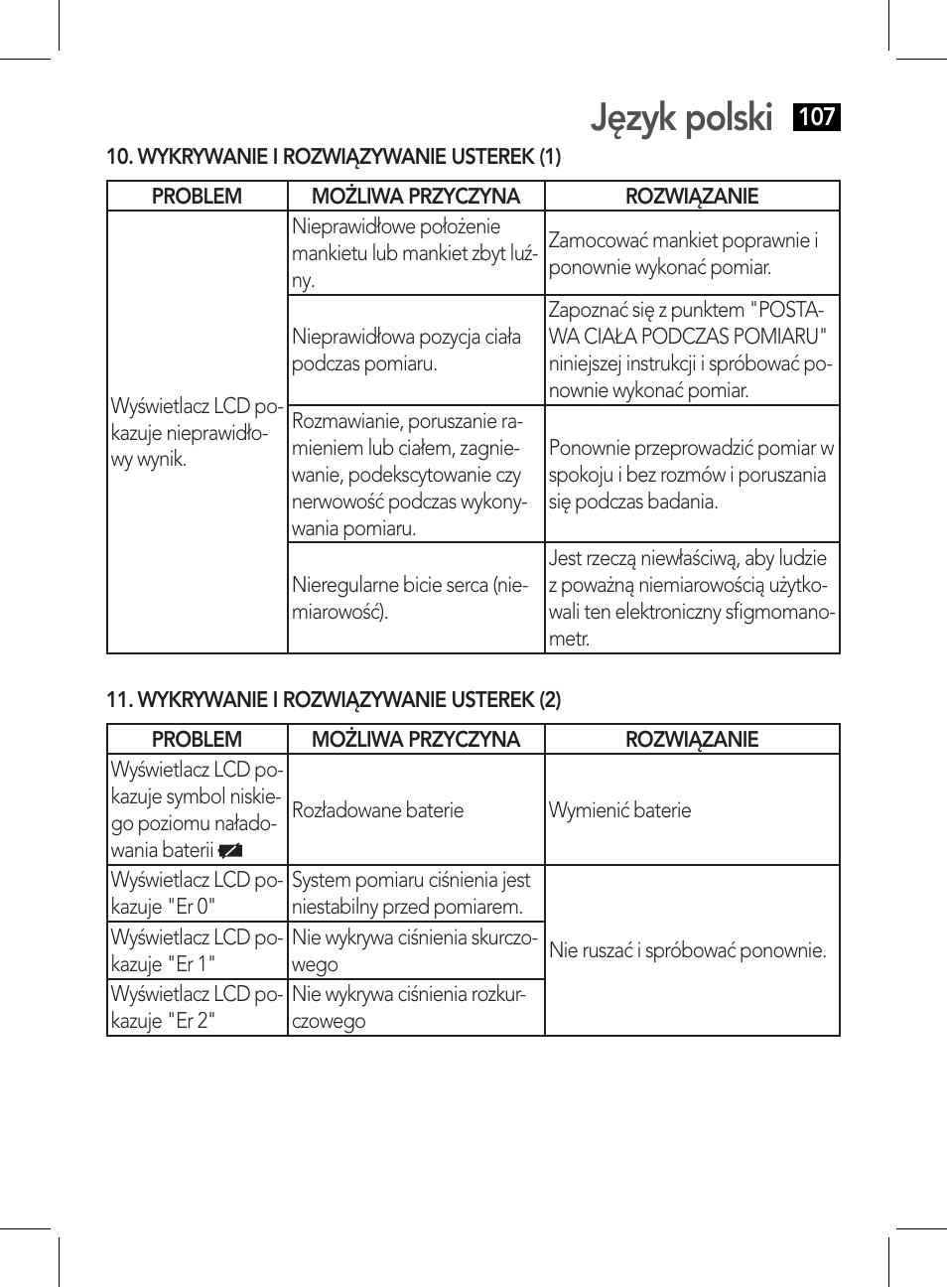 Język polski | AEG BMG 5611 User Manual | Page 107 / 170