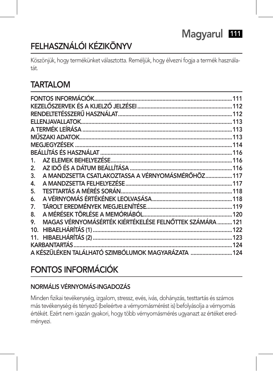 Magyarul | AEG BMG 5611 User Manual | Page 111 / 170