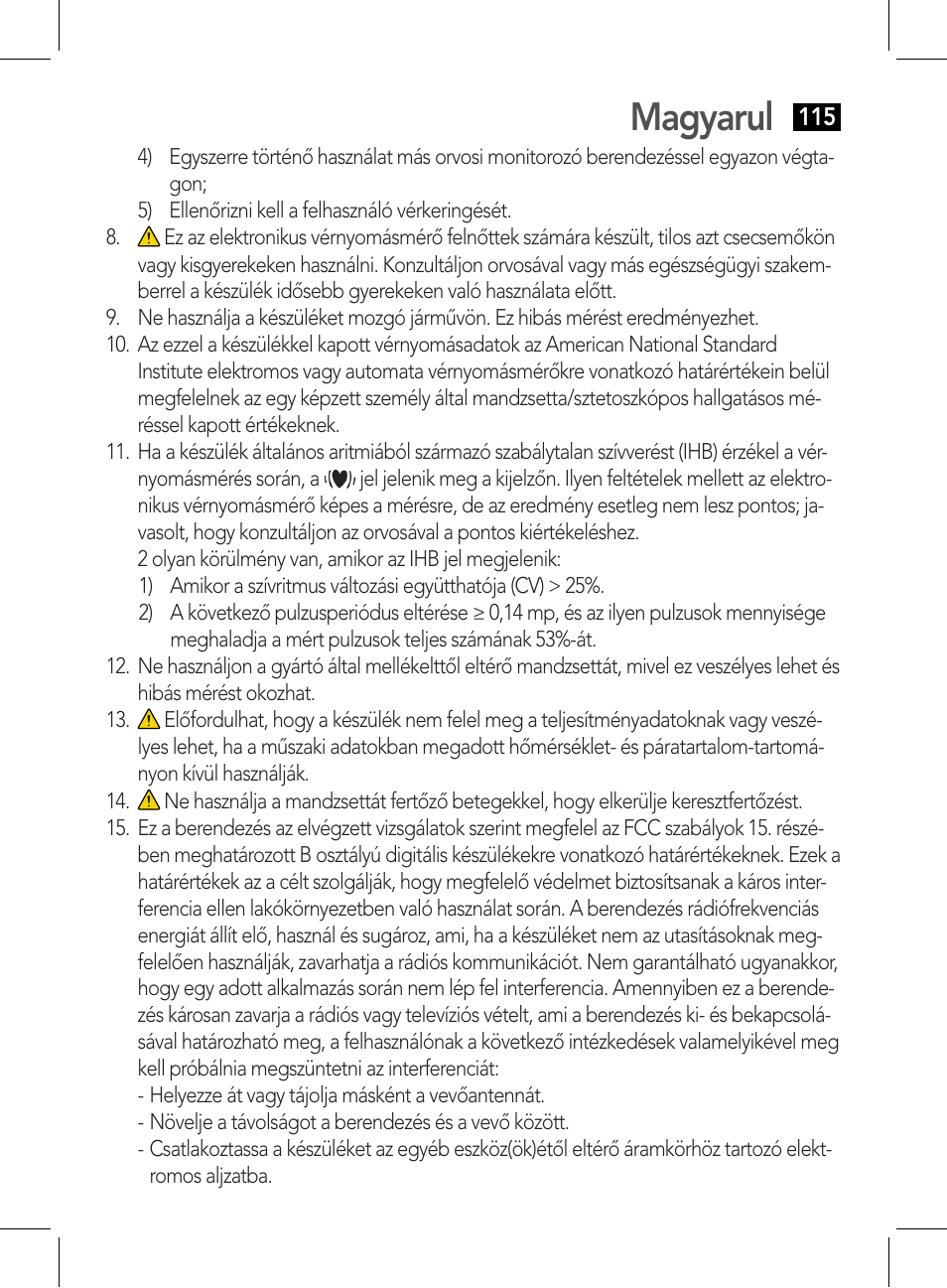 Magyarul | AEG BMG 5611 User Manual | Page 115 / 170