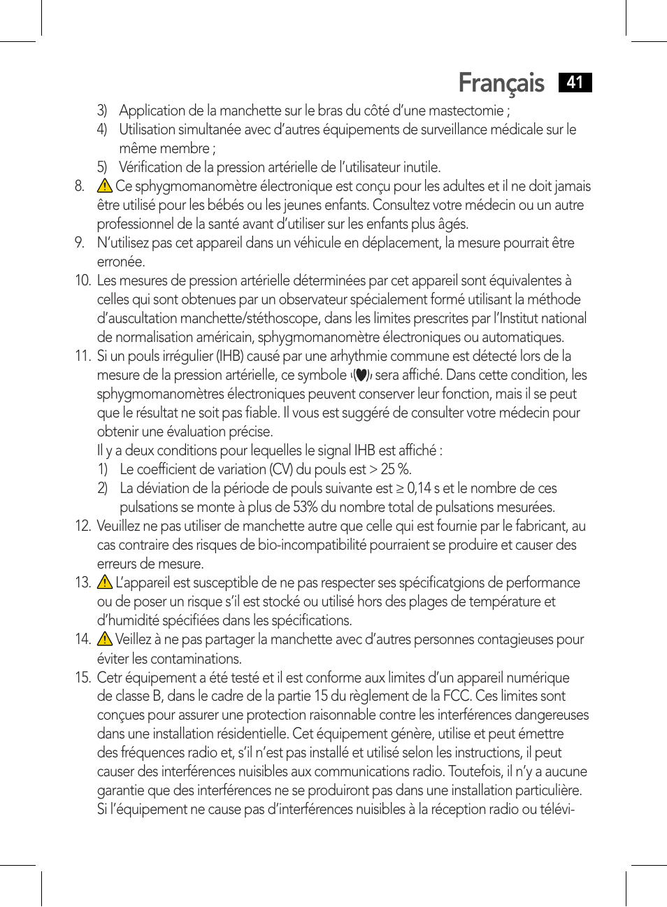 Français | AEG BMG 5611 User Manual | Page 41 / 170