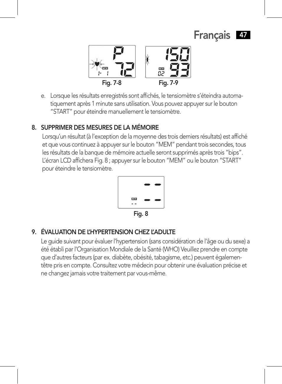 Français | AEG BMG 5611 User Manual | Page 47 / 170