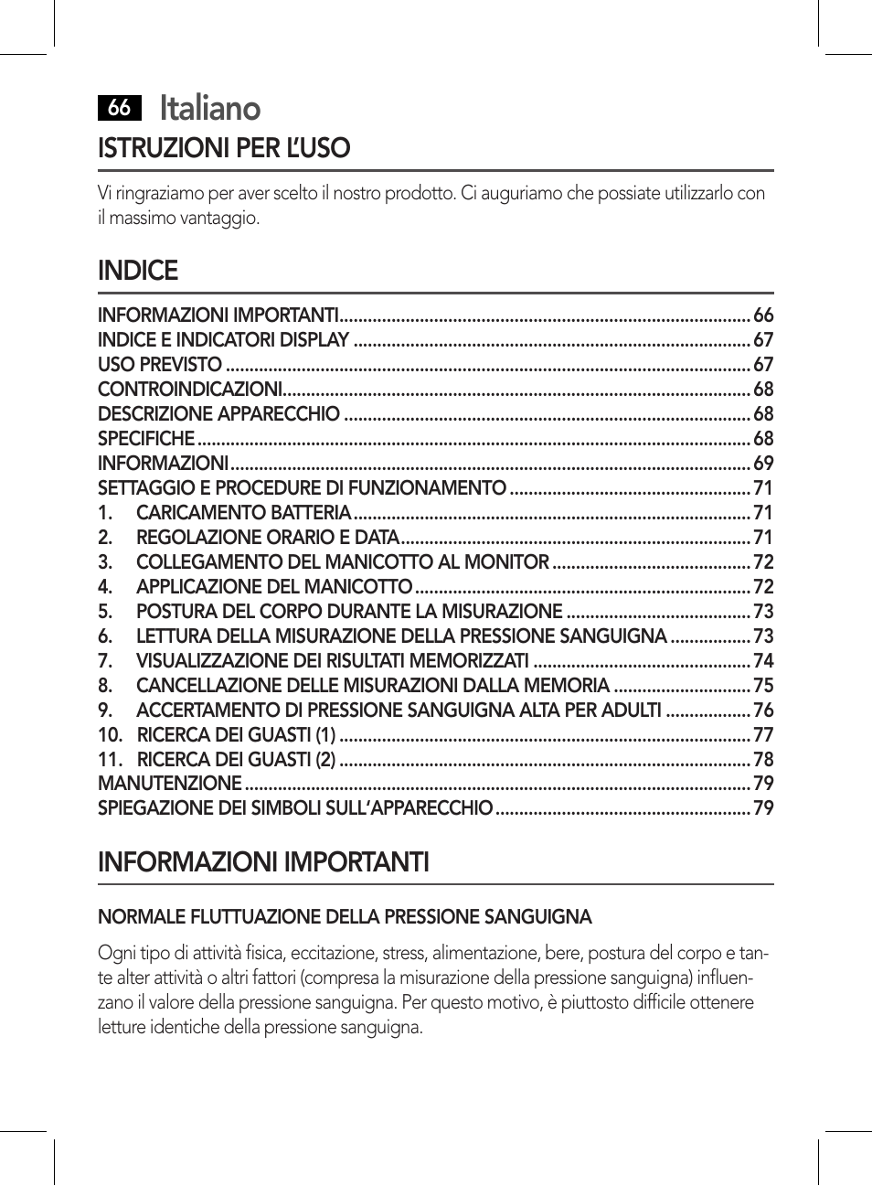 Italiano | AEG BMG 5611 User Manual | Page 66 / 170