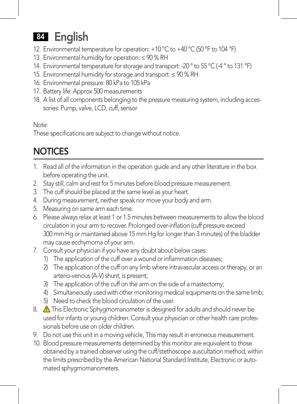 Notices, English | AEG BMG 5611 User Manual | Page 84 / 170