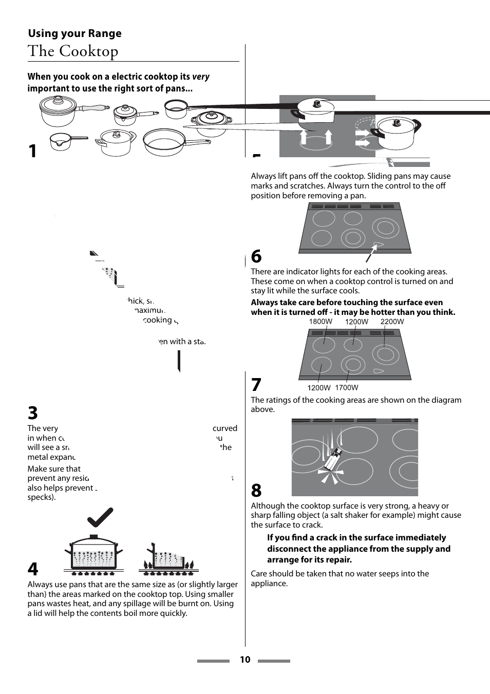 The cooktop | Aga Ranges U107501-01 User Manual | Page 10 / 48