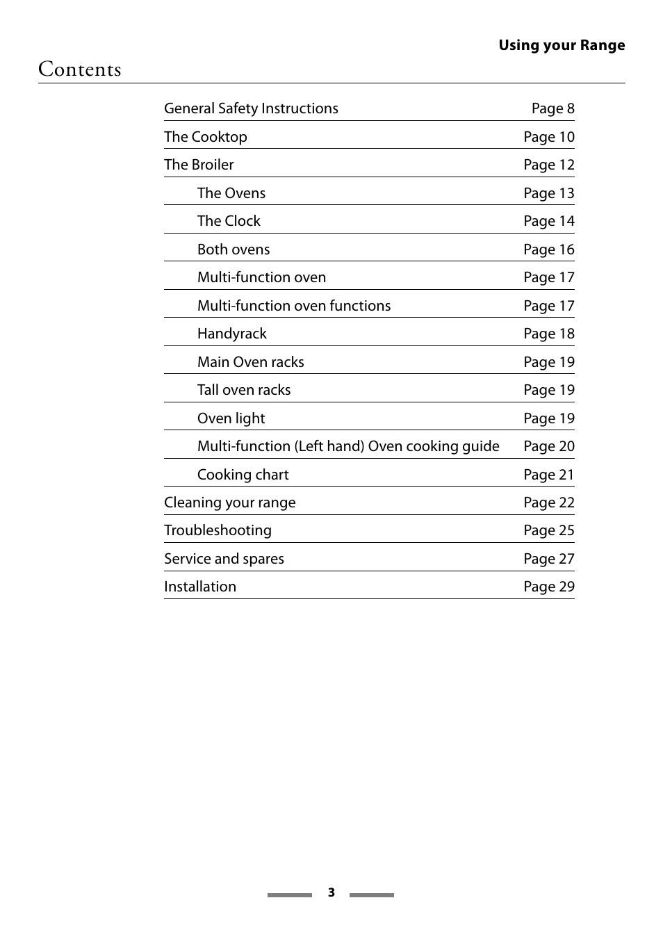 Aga Ranges U107501-01 User Manual | Page 3 / 48