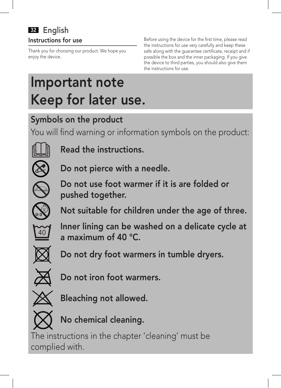 AEG FW 5645 User Manual | Page 32 / 66