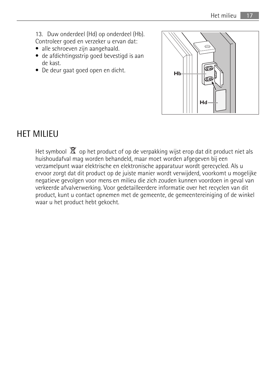 Het milieu | AEG SKD81840S1 User Manual | Page 17 / 84