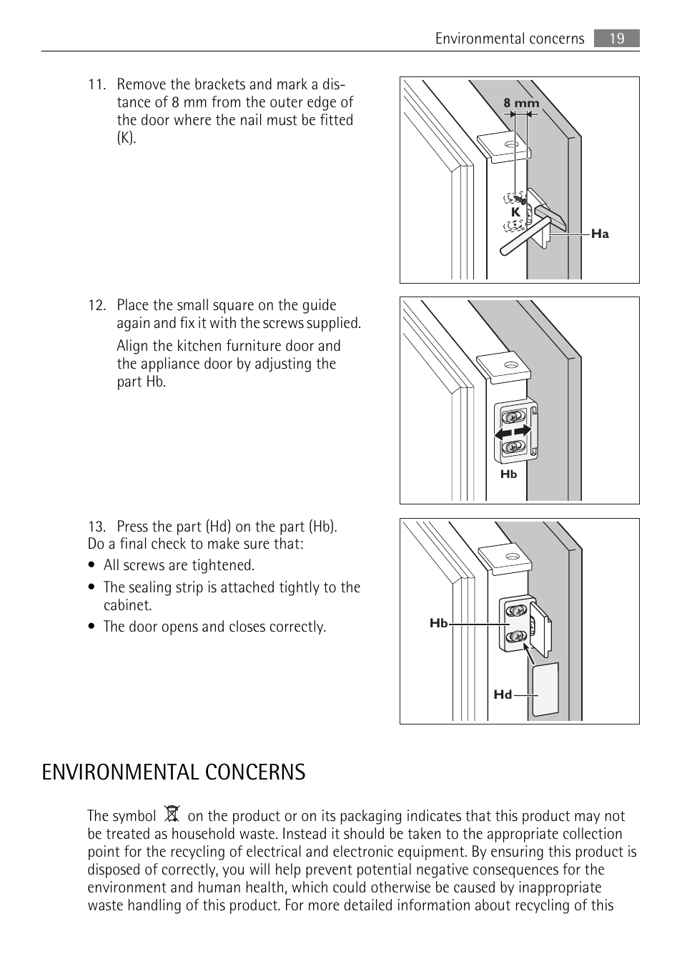 Environmental concerns | AEG AGS58200F0 User Manual | Page 19 / 84