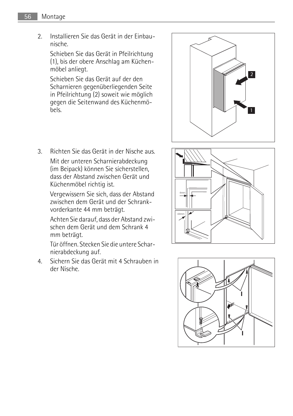 AEG AGS58200F0 User Manual | Page 56 / 84